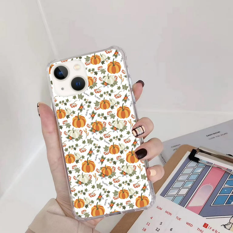 Fall Autumn Case for iPhone 13 Mini,Aesthetic Art Design TPU Shock-proof Cover  Case 
