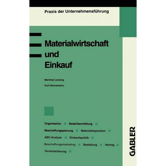 Praxis Der Unternehmensführung Materialwirtschaft Und Einkauf, (Paperback)