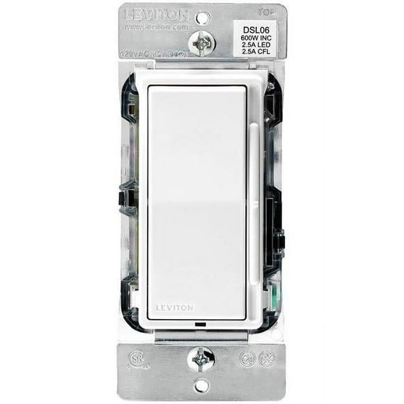 Leviton Mfg R00-DSL06-1LM 3 Way Side Pole Slide Dimmer