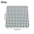 thumbnail image 7 of 12 Pack Non-slip Grey PP Drainage Floor Shower Mats for Garage, Garden, Kitchen Gray, 7 of 7