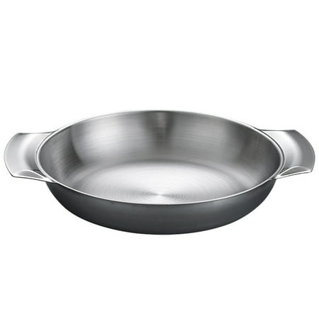 

Stainless Steel Pot Double Handle Pan Multi-function Paella Pan Korean Style Pot Kitchen Cooking Pan