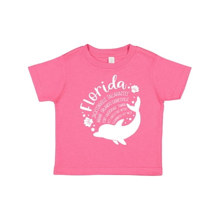 

Inktastic Florida Cities with Dolphin Gift Toddler Boy or Toddler Girl T-Shirt