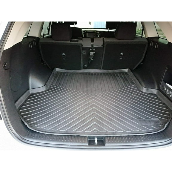 EACCESSORIES EA Cargo Liner – Trunk Mat for KIA Sorento (5 Seats) 2016-2018 – Weather-Resistant Trunk Mats for Cars with Raised Lip – Non-Slip Car Trunk Mat Rubber – Laser Pre-Cut Design