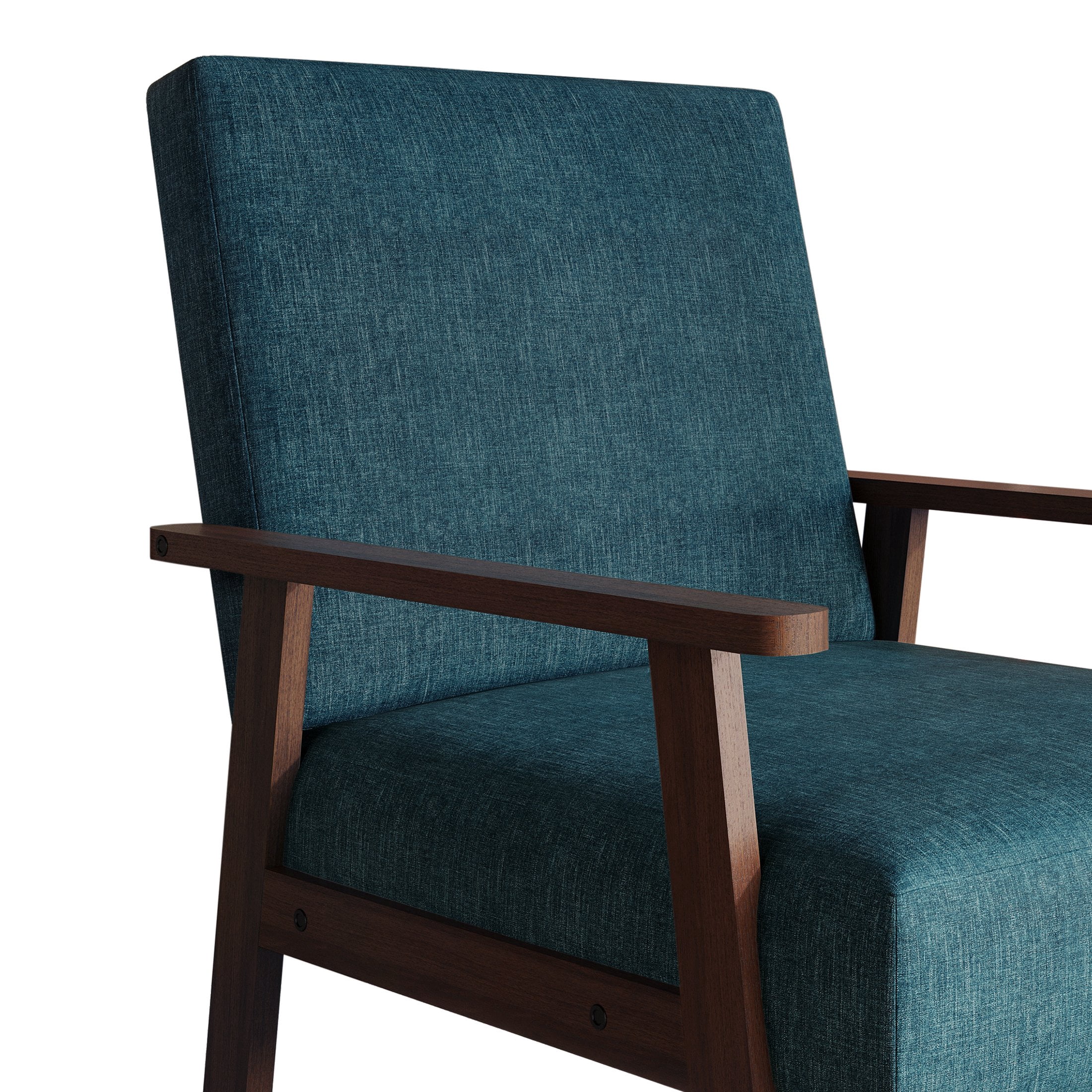 Castle Place Contemporary Accent Chair, Blue