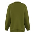 thumbnail image 5 of Womens Oversized Sweatshirts Trendy,Women's Causal 1/4 Zip Pullover Long Sleeve Collar Sweatshirts Solid Color V Neck Pullover Tops Drop Shoulder Fleece Workout Sweater, 5 of 6