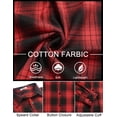 thumbnail image 5 of COOFANDY Mens Flannel Shirts Long Sleeve Plaid Button Down Shirts Casual Cotton Shirts, 5 of 6