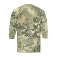 thumbnail image 5 of Lumtrix Men's Camouflage T-Shirt Sports Fitness 3/4 Sleeve Sleeve Military Camo Lightweight Henley Vintage Shirt Mint Green XL, 5 of 6
