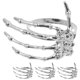 thumbnail image 1 of unbranded 4Ud Decorativos Servilleta Mano Metal Plata Para Eventos Y Fiestas, 1 of 8