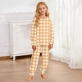 thumbnail image 7 of WOYY Girls Plaid Pajamas Snug Fit Long Sleeve Top Pants Sleepwear Loungewear, Sizes 2-10, 7 of 7