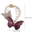 thumbnail image 2 of IFANLANDOR 2Ud Clip Para Moño Y Ponytail En Morado Con Para Uso Diario Y, 2 of 8