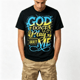 thumbnail image 3 of “God Don’t Play About Me” Graffiti Christian T-Shirt – Bold Faith Streetwear Tee, Cross Graphic, 100% Cotton Short Sleeve, 3 of 8