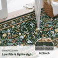 thumbnail image 5 of (2 pack) MJIAexp 2'x8' Boho Floral Runner Rug,Non Slip Washable Floral Hallway Runner Rug with Rubber Backing, Low Pile Faux Wool Carpet for Kitchen, Laundry, Bedroom, Entrance, 5 of 8
