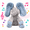 Blue, variant on Dimple Kaia the Elephant Interactive Plush Toy, Musical Singing Peek-a-Boo Stuffed Animal with Moving Ears, Soft Baby Toy for Infants, Toddlers, Boys, Girls, Nursery Gift