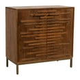 thumbnail image 6 of Sagebrook Home Modern Neutral 30" Midcentury Slat 2 Door Cabinet, Mango Brown, Rectangle - 30" x 15" x 30", 6 of 11