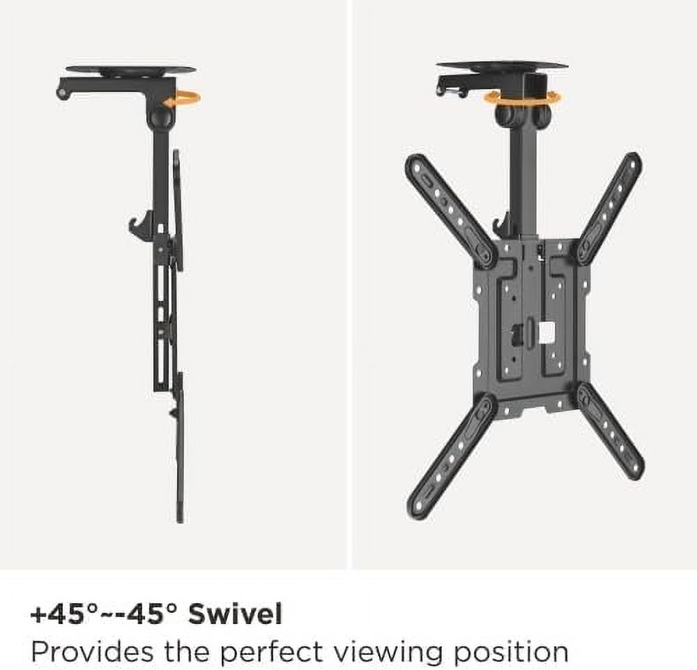 Impact Mounts Folding Ceiling Tv Mount Bracket LCD Led Great for Rvs Motor Homes for 17-55" Screens
