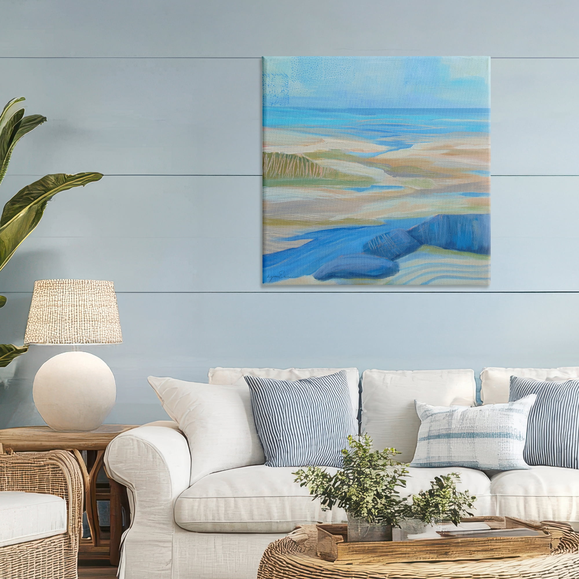 Stupell Industries Low Tide Azure Dunes Canvas Wall Art, design by Lynn Ericson Fine Art