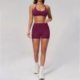 thumbnail image 6 of idosla Women's Biker Shorts 2.5" No Front Seam High Waist Hidden Scrunch Workout Gym Yoga Running Shorts (Wine, XL), 6 of 8