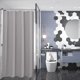 thumbnail image 2 of Cortina de ducha Amazer Bath, tela gris gofrada, 90 x 180 cm, 2 of 7
