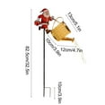 thumbnail image 3 of Christmas Claus Solar Kettle Lights, Santa Pouring Fairy Garden Lawn Decorative Outdoor Watering Can with LED String, Waterproof Decoration for Patio, Pathway, Yard, Holiday Gifts, 3 of 6