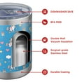 thumbnail image 4 of 12oz Tumblers Blue Cartoon Unicorn Gift Balloon Cloud Vacuum Insulated Stainless Steel Travel Tumbler Cups Mug with Lid and Straw for Beer,Coffee,Beverages with Cleaning Brush for Cold Hot Drinks, 4 of 5