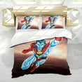 thumbnail image 5 of Captain Planet-themed Bed Sheet Set Three Piece Set Comfortable And Skin Friendly Unique Design Home Decor Gifts For Family Friends fans36x75Inches（90cm*190cm）, 5 of 6