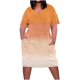 thumbnail image 1 of Vestido Corto de Verano Moda Grande Impresión de Manga Corta Cuello en V Bolsillo Mini Vestido para Casual Y Diario, 1 of 4