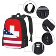thumbnail image 2 of Fotbe USA Switzerland Pattern Student Backpack –School backpack Large Capacity Durable and Ergonomic Backpack with Laptop Compartment and Multiple Pockets, 2 of 6