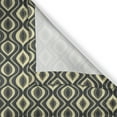 thumbnail image 5 of Ambesonne Geometric Grommet Curtain, Wavy Vertical Tiles, 50" x 120", Charcoal Grey Yellow, 5 of 6