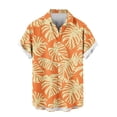 thumbnail image 5 of Titcea Hawaiian Shirt for Men Button Down Short Sleeve Tropical Floral Printed Summer Casual Beach Vacation Shirts Soft and Breathable, S-5XL, 5 of 6