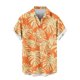 thumbnail image 4 of Mens Casual Manga Corta Botón Abajo Camisas Impresas Botón de Bolsillo Cuello Turndown Blusa Camisa para Verano Al Aire Libre Casual Diario, 4 of 7