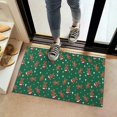 thumbnail image 2 of Green Christmas Gingerbread Man Pattern Door Rugs,Washable Non Slip Door Mats Indoor,Decorative Door Mats,Entry Mat Indoor for Entrance,Bedroom,Kitchen,Bathroom,16"x24", 2 of 6