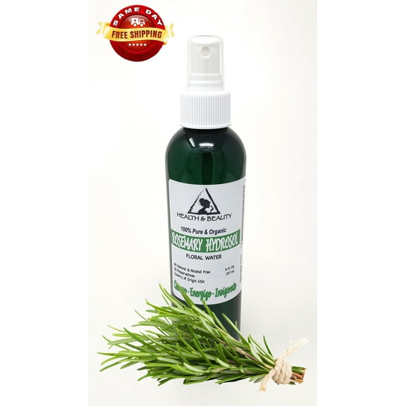 Rosemary hydrosol organic floral water 100% pure natural spray 8 oz
