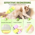 thumbnail image 2 of Pet Grooming Brush, Self-Cleaning Cat Brush for Shedding with Dual-Length Stainless Steel Bristles, Dog Flea Comb,Deshedding Tool for Short/Long Hair, 2 of 5