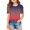 Light Purple, variant on WTOBBY Summer Girls Gradient Casual T-Shirt Top with Short Sleeve Round Neck - Children's Shirt for Fashionable Summer Outfits July 4th,Cyan 110