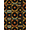 Black Orange Mustard, Pattern 2, variant on ODIKA Dj Mixer Blueprint Decks Retro Equalizer Bars Player Record Vinyl Refined Foldable Easy Care for Queen Size Bedroom, Under Bed, Master Suite