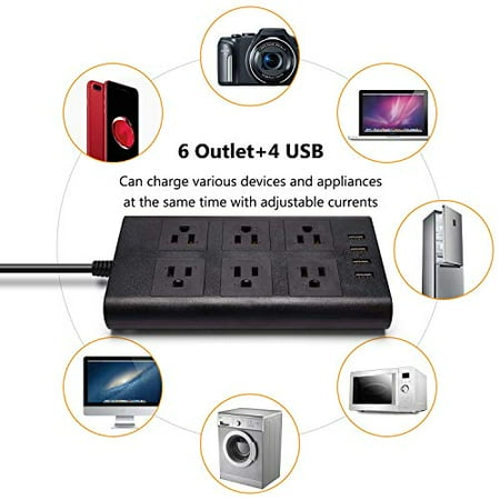15A Surge Protector Power Strip - SUPERDANNY 9.8ft Flag ...