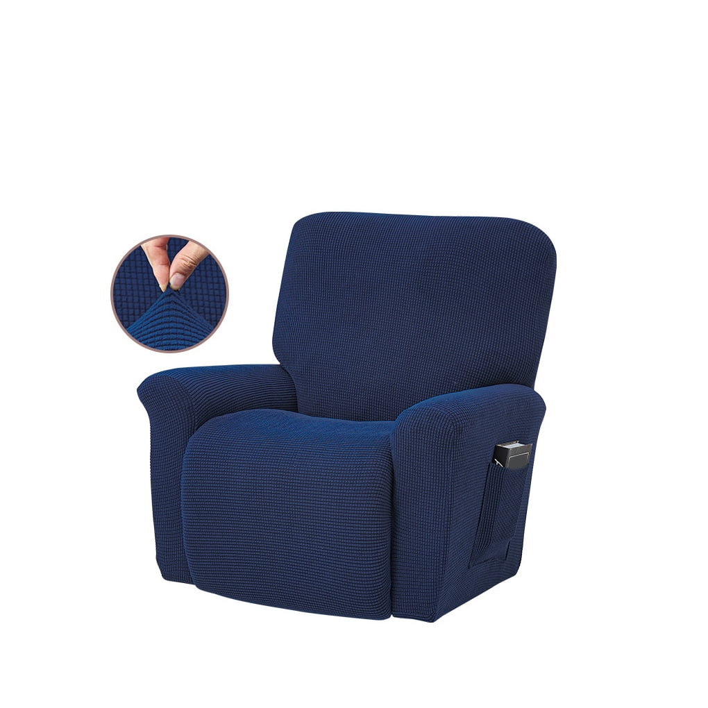 Stretch Recliner Chair Slipcover Elastic Full Coverage Solid Color Sofa Cover Replacement For Lazboy Navy Blue Walmart Canada