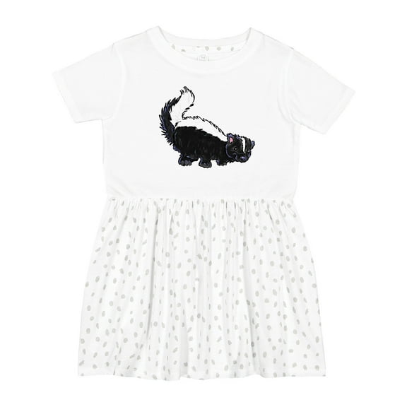 Inktastic Animals Cute Skunk Girls Toddler Dress