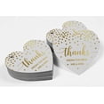 thumbnail image 4 of Inkdotpot Pack Of 50 Thanks From The New Wedding Favor Paper Tags Craft Real Gold Foil Hang Tags, 4 of 6
