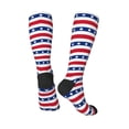 thumbnail image 5 of Lsque American Patriotic Stars And Stripes Printed Crew Socks Men's Women's LightWeight Thin Casual Calf Socks ,Knee High Socks,Cotton Socks, 5 of 9