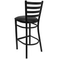 thumbnail image 4 of Pemberly Row Moderne 31" Échelle en Métal Tabouret de Bar Arrière en Noir, 4 of 5