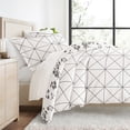 thumbnail image 1 of Juego de Funda Nórdica - Ultra Suave y Transpirable - Flores Modernas Farmhouse Grises para Ropa de Cama Tamaño Twin de Comfort Canopy, 1 of 20