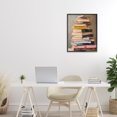 thumbnail image 3 of Stupell Industries Cottage Well Loved Bookstack Black Framed Giclee Art, 16 x 20, by LSR Design Studio, 3 of 8