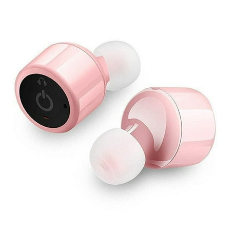 Bluetooth Headset Wireless Headset Handsfree Stealth Headphones Pink