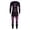 Purple, variant on GobdXE Girls Seamless Compression Workout Set 2Pcs Long Sleeve Top High Waist Leggings Athletic Base Layer Outfit Size:L