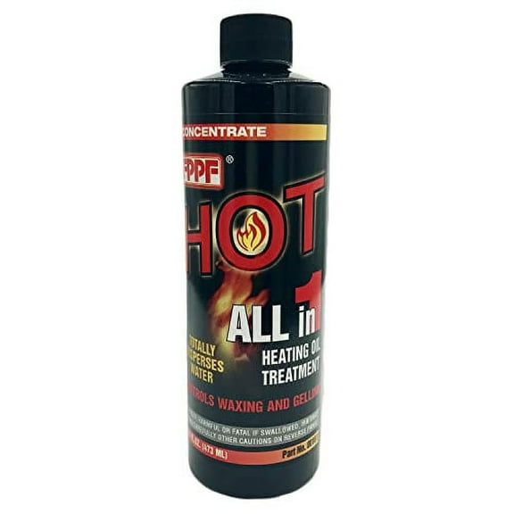 FPPF 90161 HOT 4-in-1 Fuel Oil - Heating Oil Treatment 16oz Bottle Treats 275 Gallons