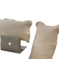 thumbnail image 5 of Nvzi 3 piezas de algodón acolchado lavado con arena Comienza tu noche de ensueño con esta funda de almohada cómoda y transpirable de 19,69 x 29,53 pulgadas (color café), 5 of 5