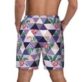 thumbnail image 4 of Goofa Plaid Flamingo Printed Men's Swim Trunks Board Shorts Quick Dry Mens Swimming Trunks with Compression Liner,Breathable Fit Hawaii Beach Shorts-Medium, 4 of 9