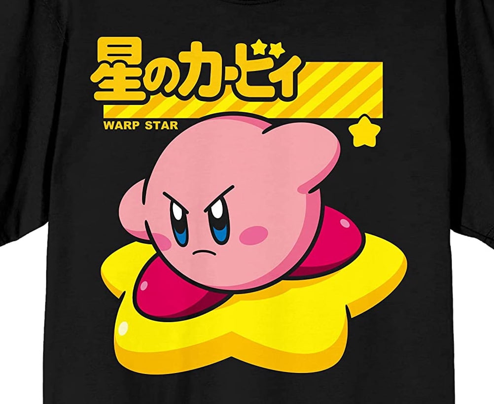 Mens Kirby Retro Video Game Character Black Graphic Tee Shirt-XL - Walmart. com