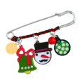 thumbnail image 3 of Dibujos animados Navidad Santa Broche Pin de seguridad Festival Acrílico Escudo Breastpin Joyería 02 Hugo Broche de Navidad, 3 of 6